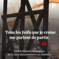 Tous les juifs que je croise me parlent de partir