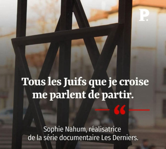 Tous les juifs que je croise me parlent de partir